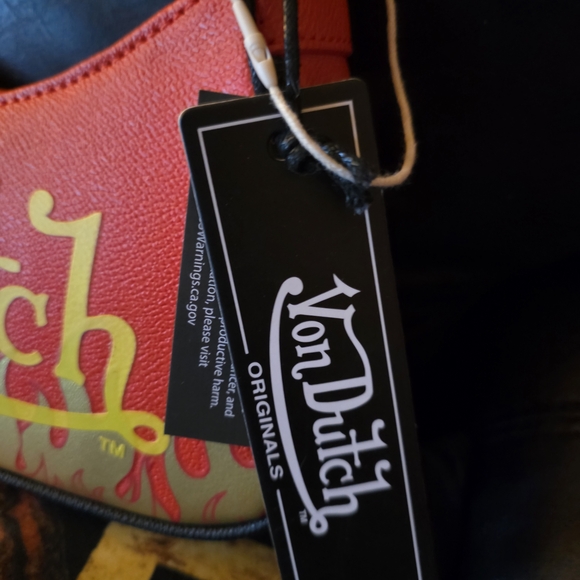 Von Dutch Red Women's Bag - Picture 3 of 9